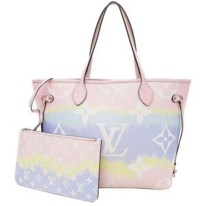 Authentic Louis Vuitton Neverfull Monogram Escale MM Tote Shoulder Bag Pastel